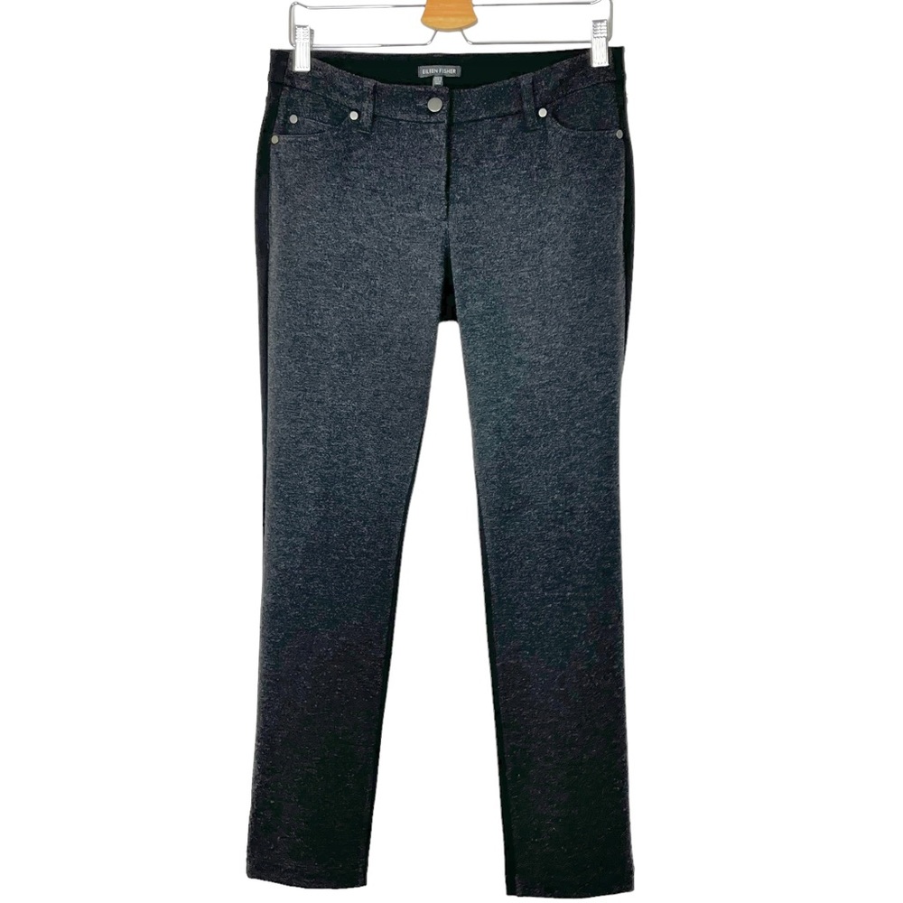 Eileen Fisher Two Tone Jersey Knit Skinny Pants